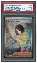 2023 Pokemon 151 Erika's Invitation #203 PSA 9 on Beezie.
