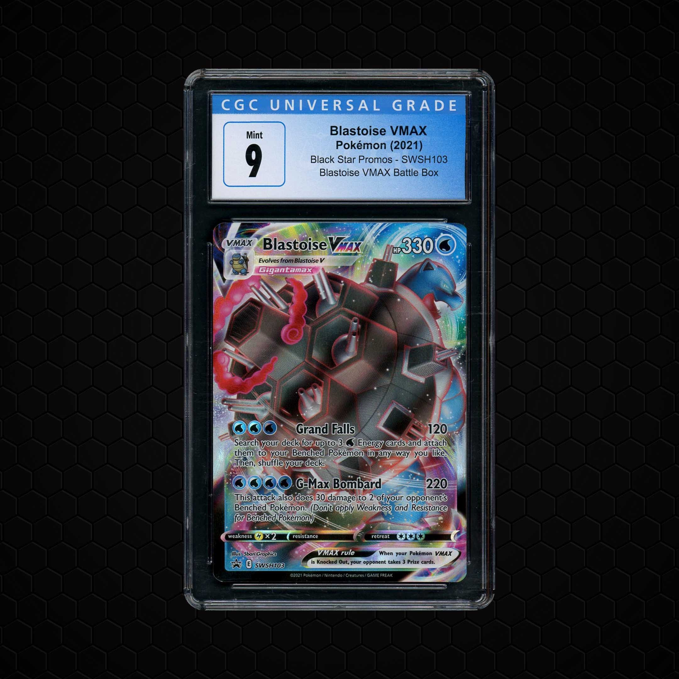 2021 Black Star Promo Blastoise VMAX #SWSH103 CGC 9