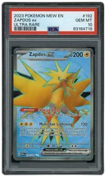 2023 Pokemon 151 Zapdos EX #192 PSA 10 on Beezie.