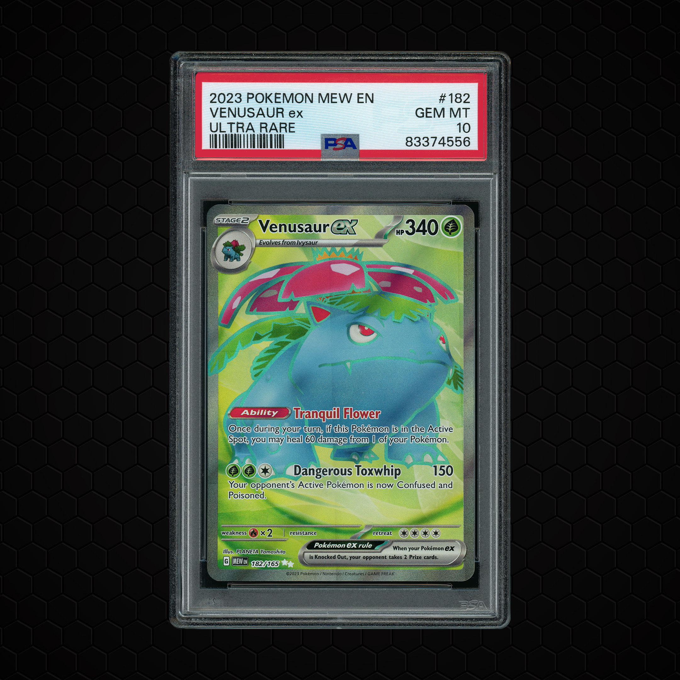 2023 Pokemon 151 Venusaur EX #182 PSA 10