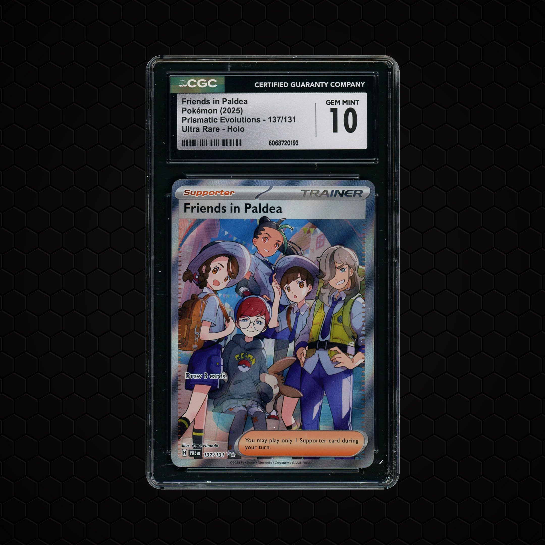 2025 Prismatic Evolutions Friends in Paldea #137 CGC 10