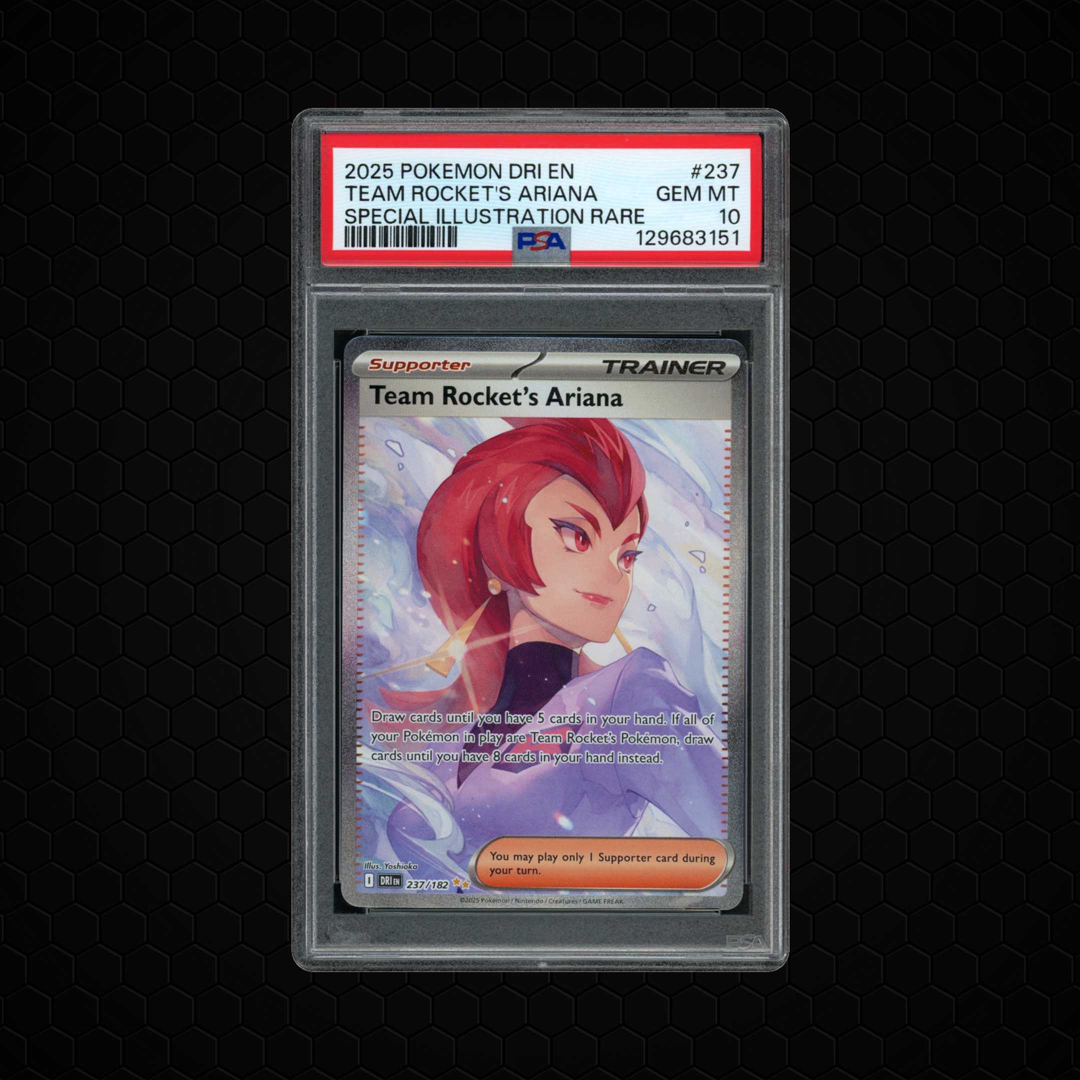 2025 Destined Rivals Team Rocket's Ariana #237 PSA 10