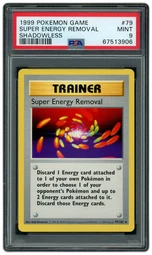 1999 Game Shadowless Super Energy Removal #79 PSA 9 on Beezie.