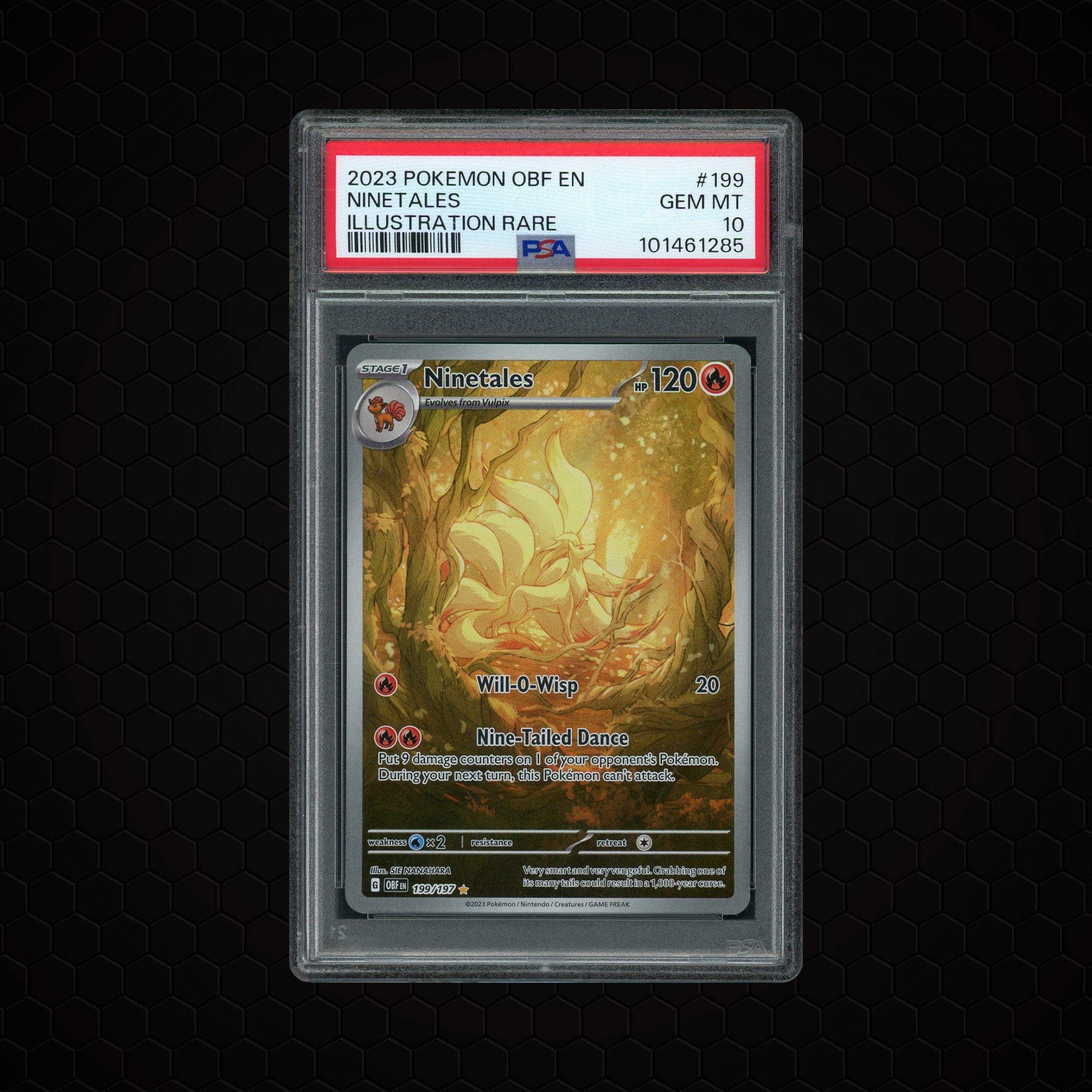 2023 Obsidian Flames Ninetales #199 PSA 10