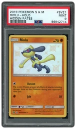 2019 Hidden Fates Riolu #SV21 PSA 9 on Beezie.