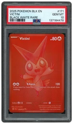 2025 Black Bolt Victini #171 PSA 10 on Beezie.