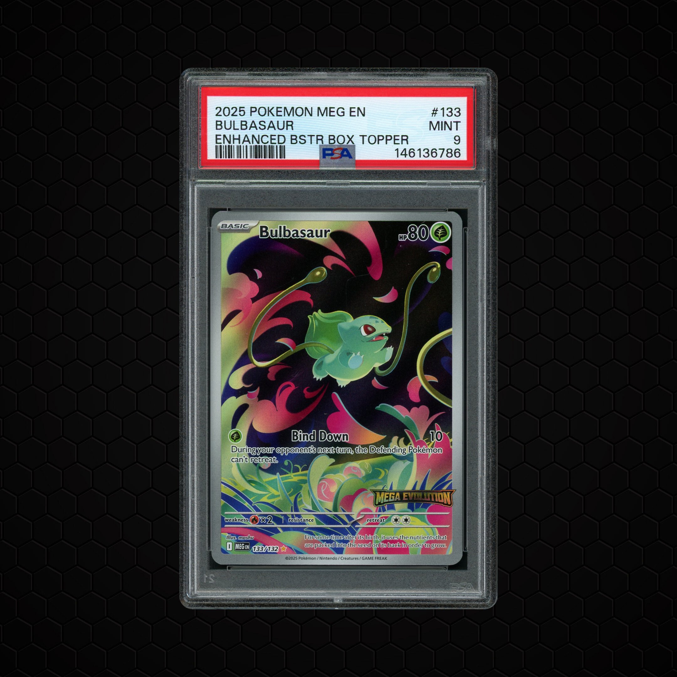2025 Mega Evolution Bulbasaur #133 PSA 9