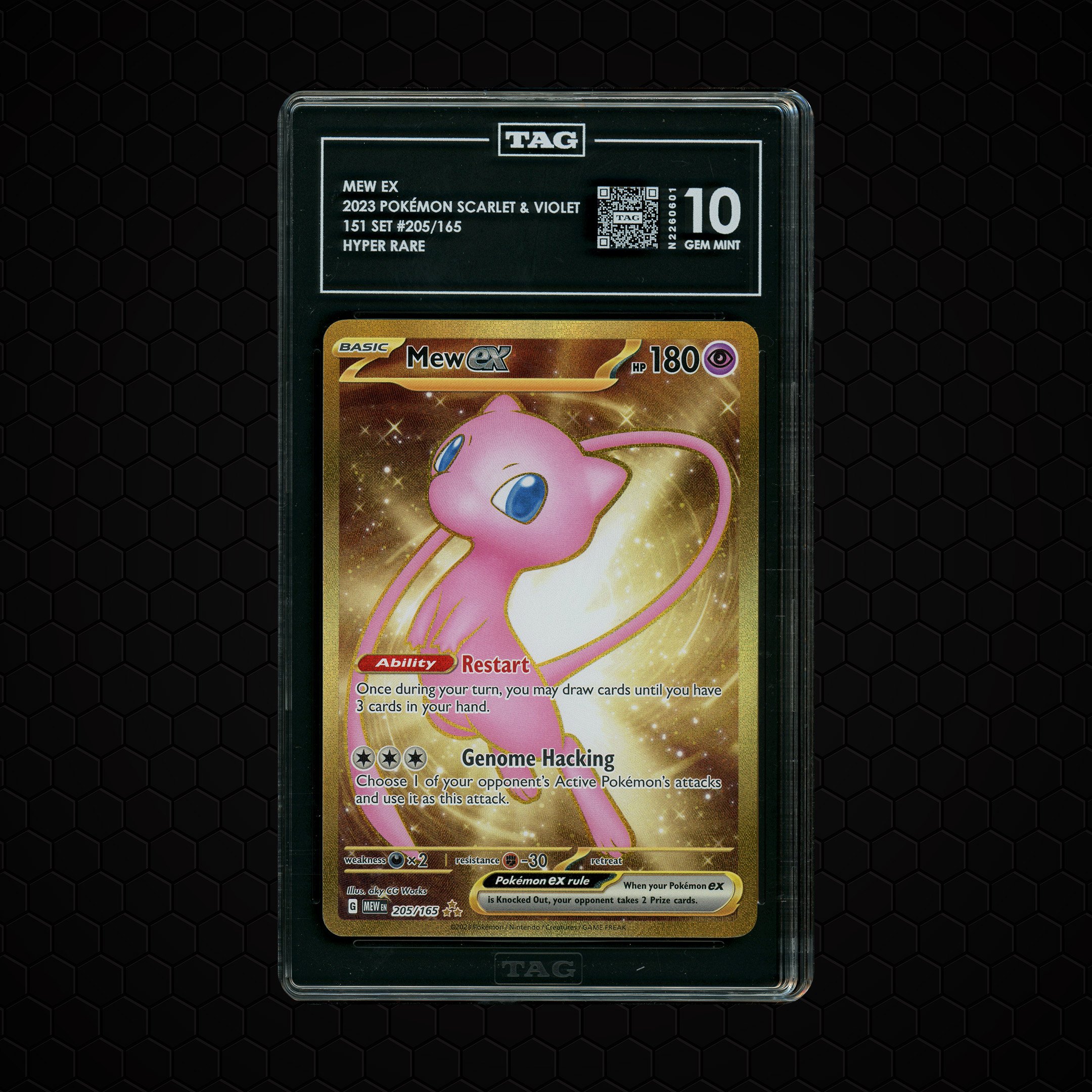 2023 Pokemon 151 Mew EX #205 TAG 10