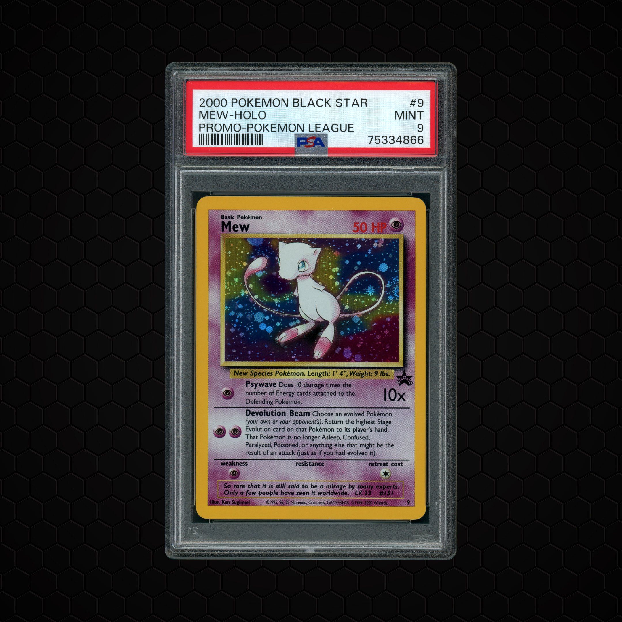 2000 Black Star Promo Mew #9 PSA 9