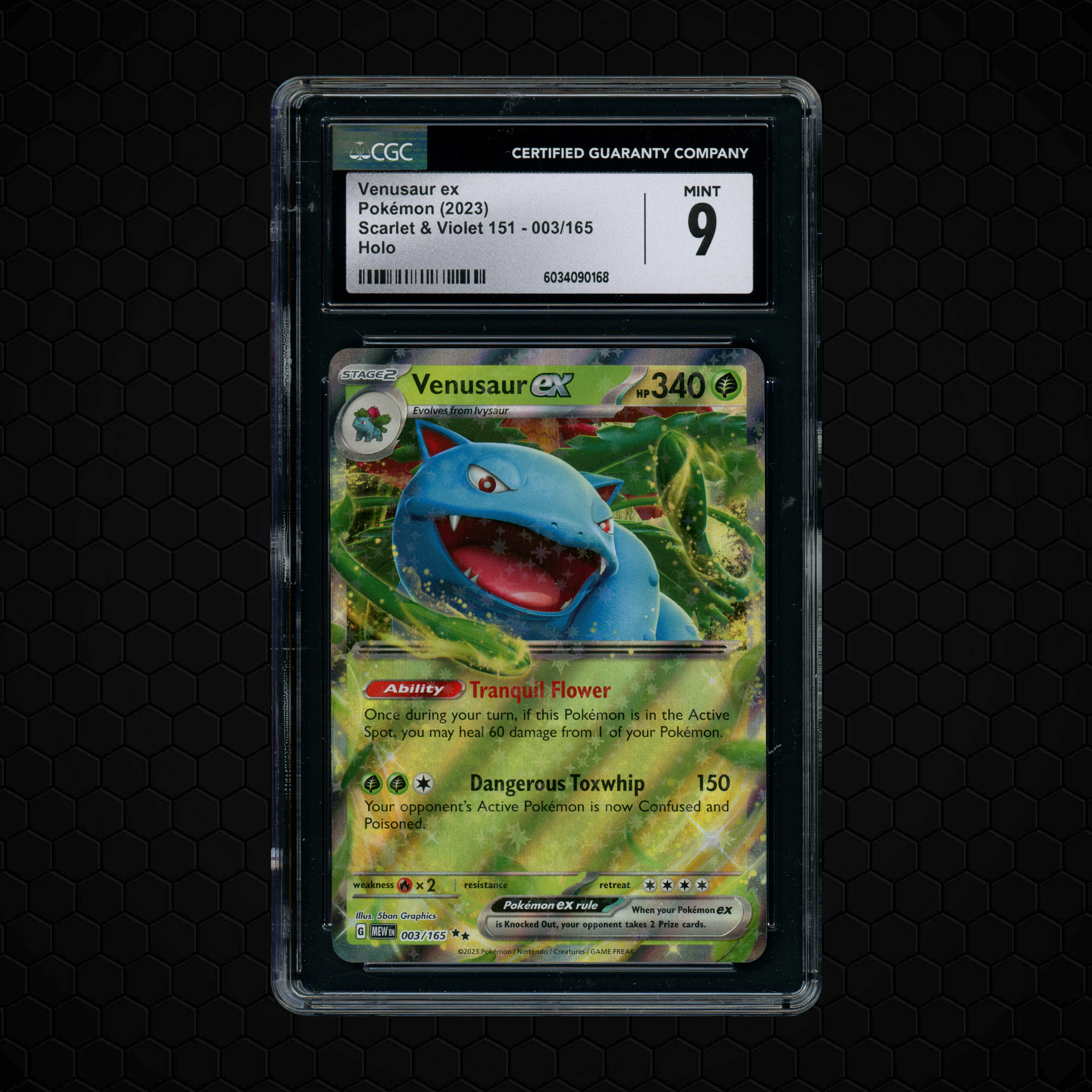 2023 Pokemon 151 Venusaur EX #3 CGC 9
