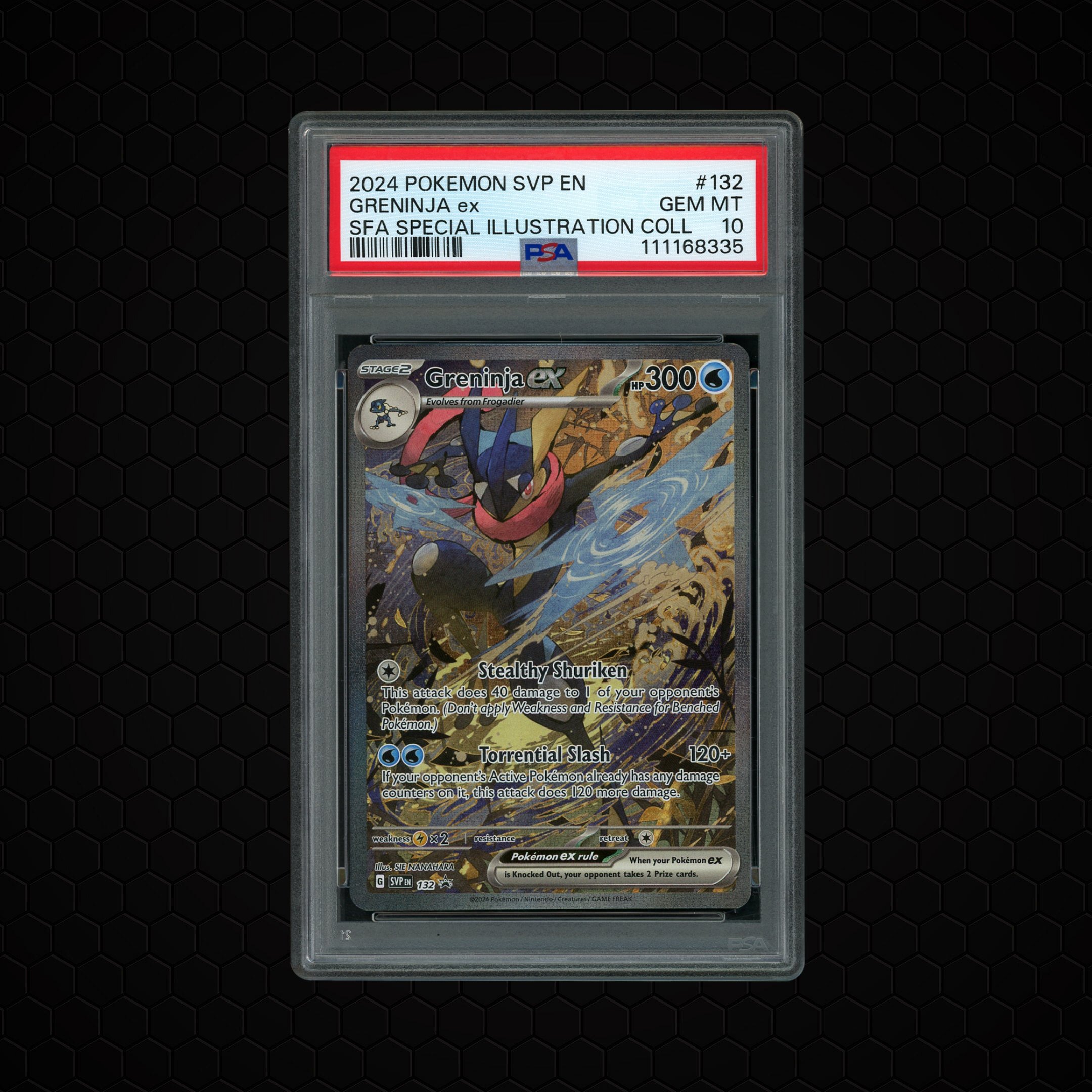 ポケモンカードゲーム 2024 Pokemon SVP EN Greninja ex #132 2024 Black Star Promo Greninja EX #132 PSA 10 | Beezie