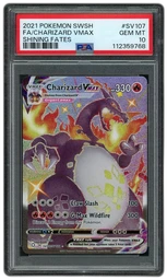 2021 Shining Fates Charizard VMAX #SV107 PSA 10 on Beezie.