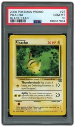 2000 Black Star Promo Pikachu #27 PSA 10 on Beezie.