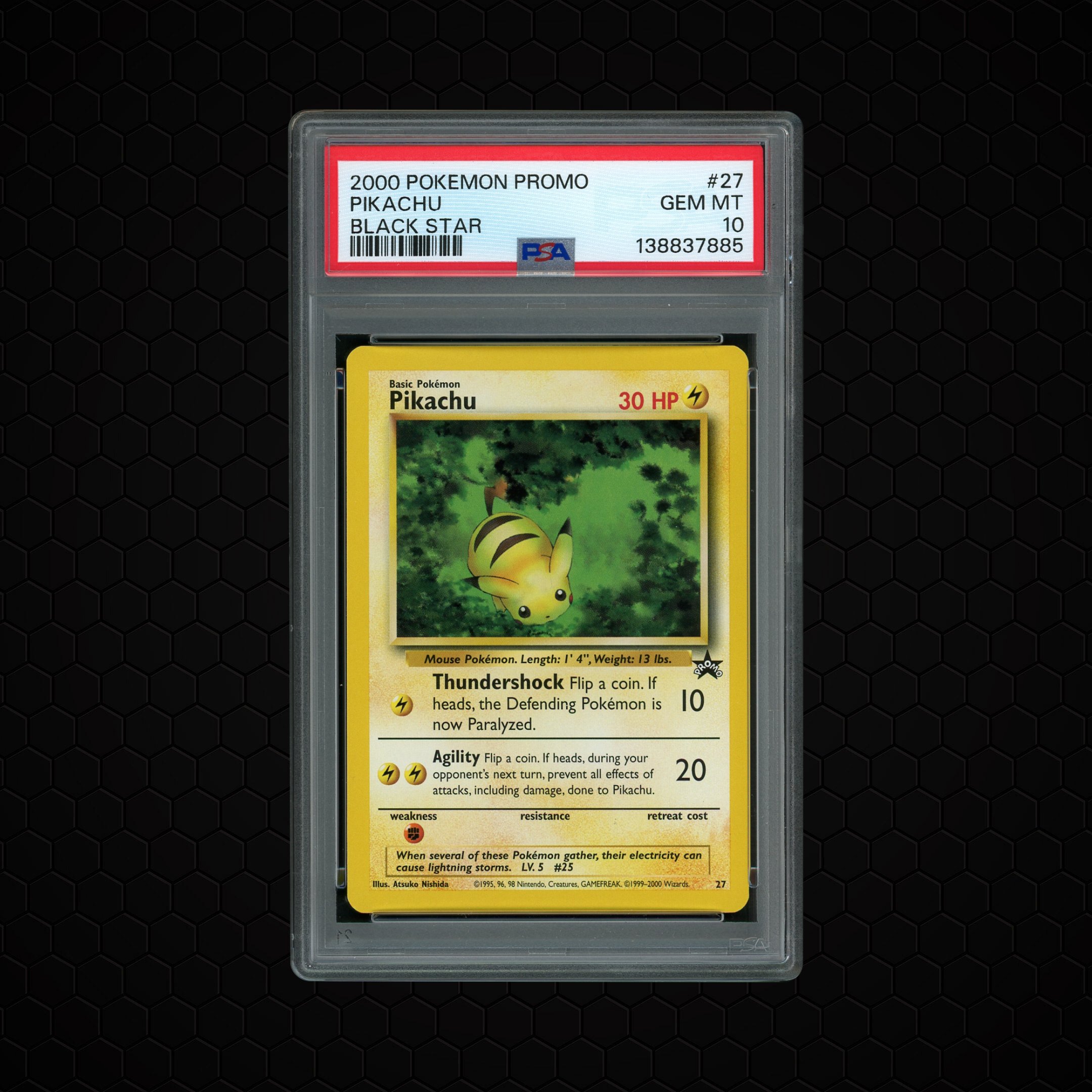 2000 Black Star Promo Pikachu #27 PSA 10