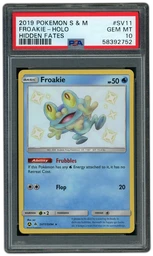 2019 Hidden Fates Froakie #SV11 PSA 10 on Beezie.