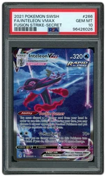 2021 Fusion Strike Inteleon VMAX #266 PSA 10