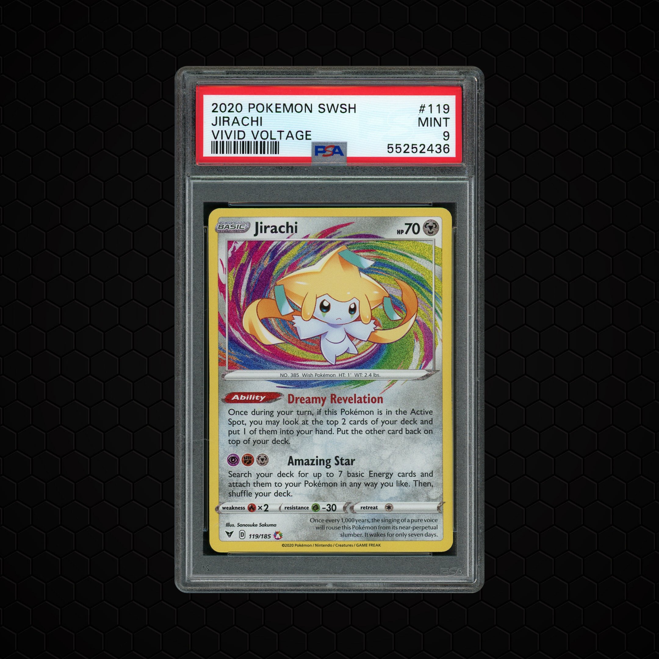 2020 Vivid Voltage Jirachi #119 PSA 9