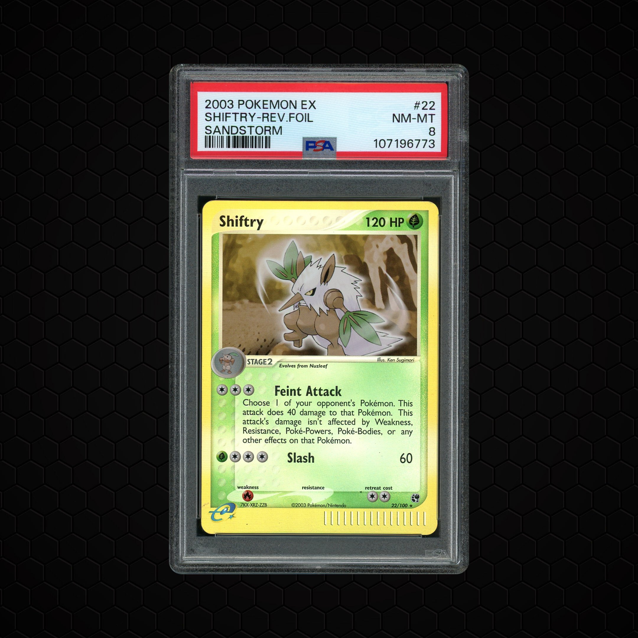 2003 Sandstorm Shiftry #22 PSA 8
