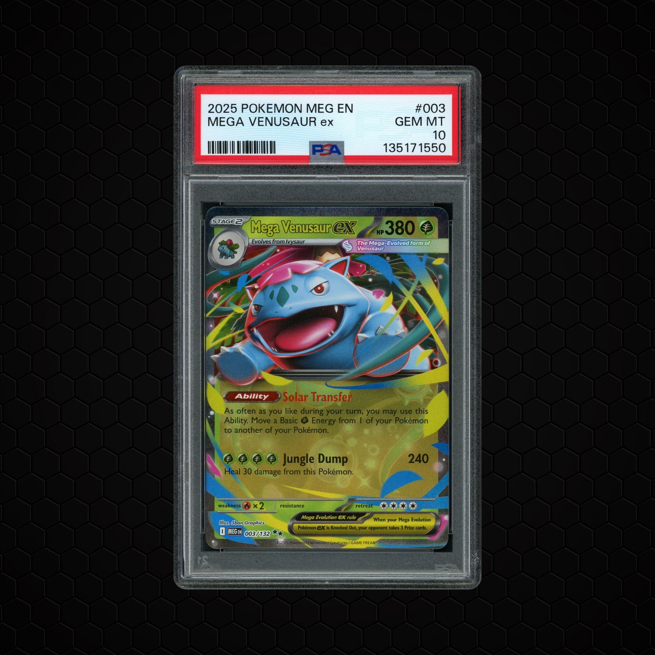 2025 Mega Evolution Mega Venusaur EX #3 PSA 10