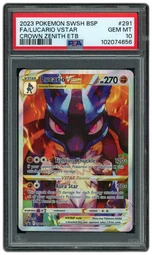 2023 Black Star Promo Lucario VSTAR #291 PSA 10 on Beezie.