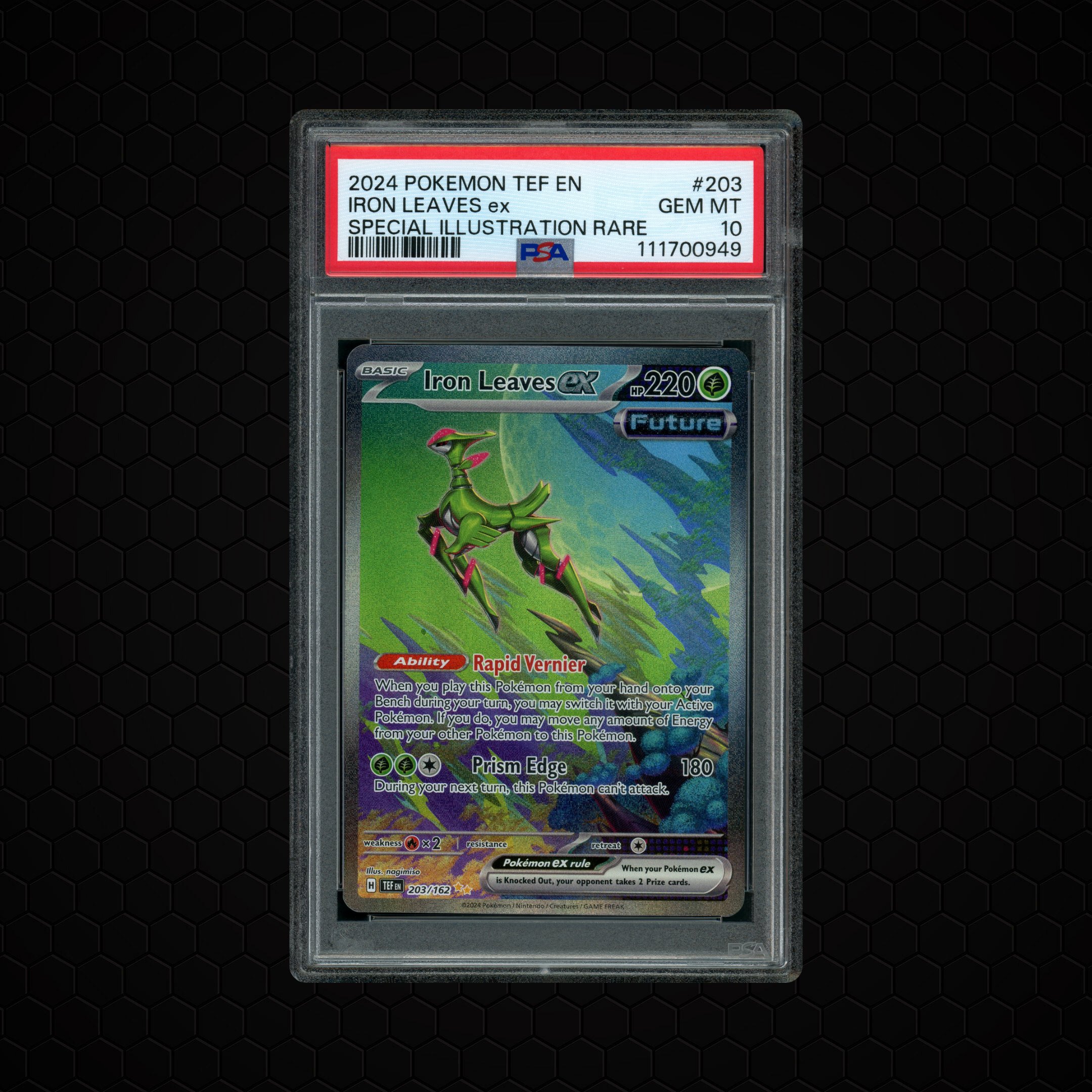 2024 Temporal Forces Iron Leaves EX #203 PSA 10