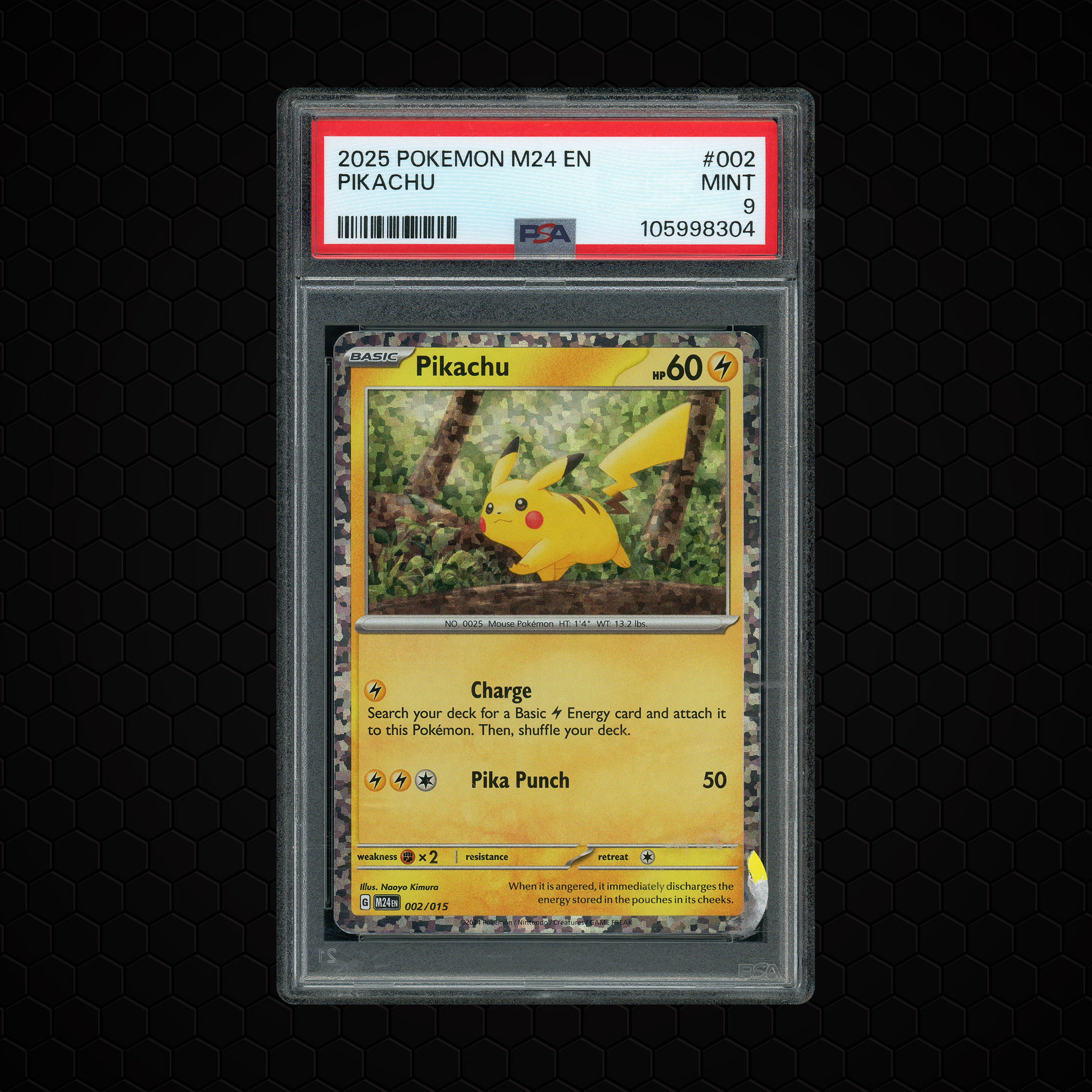 2025 Mc Donald's Collection Pikachu #2 PSA 9