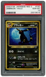 2000 Japanese Neo 2 Umbreon #197 PSA 10 on Beezie.