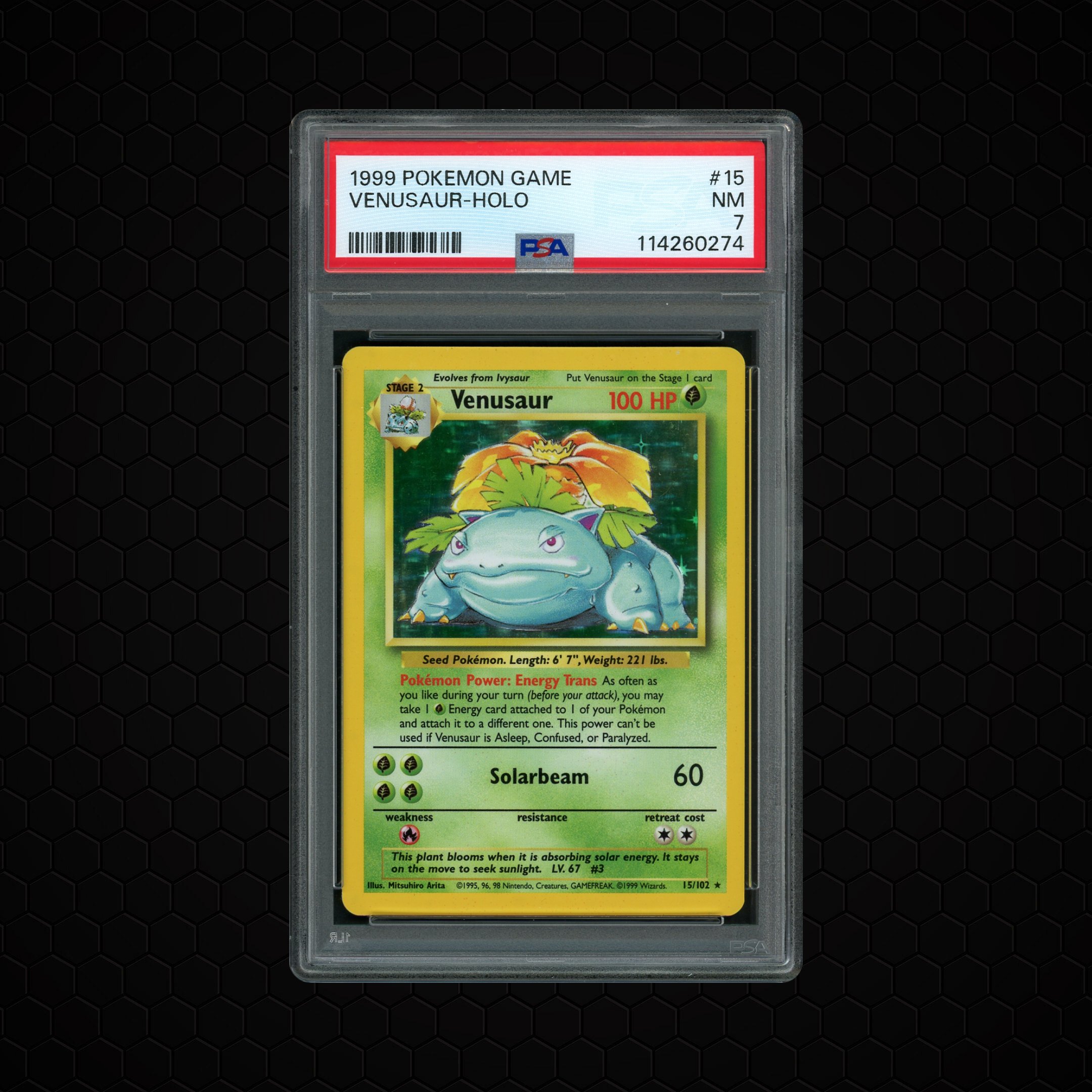 1999 Game Venusaur #15 PSA 7