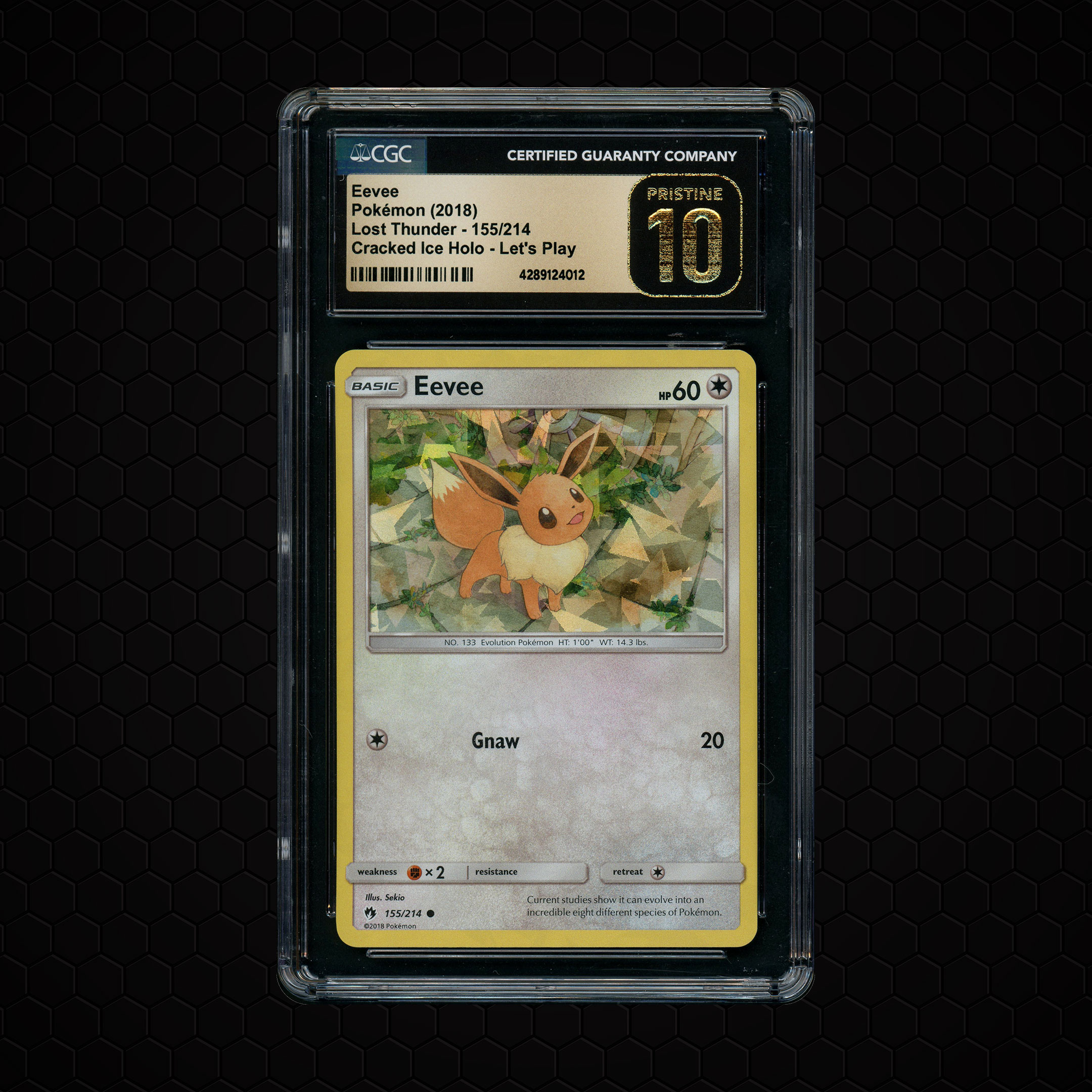 2018 Lost Thunder Eevee #155 CGC 10