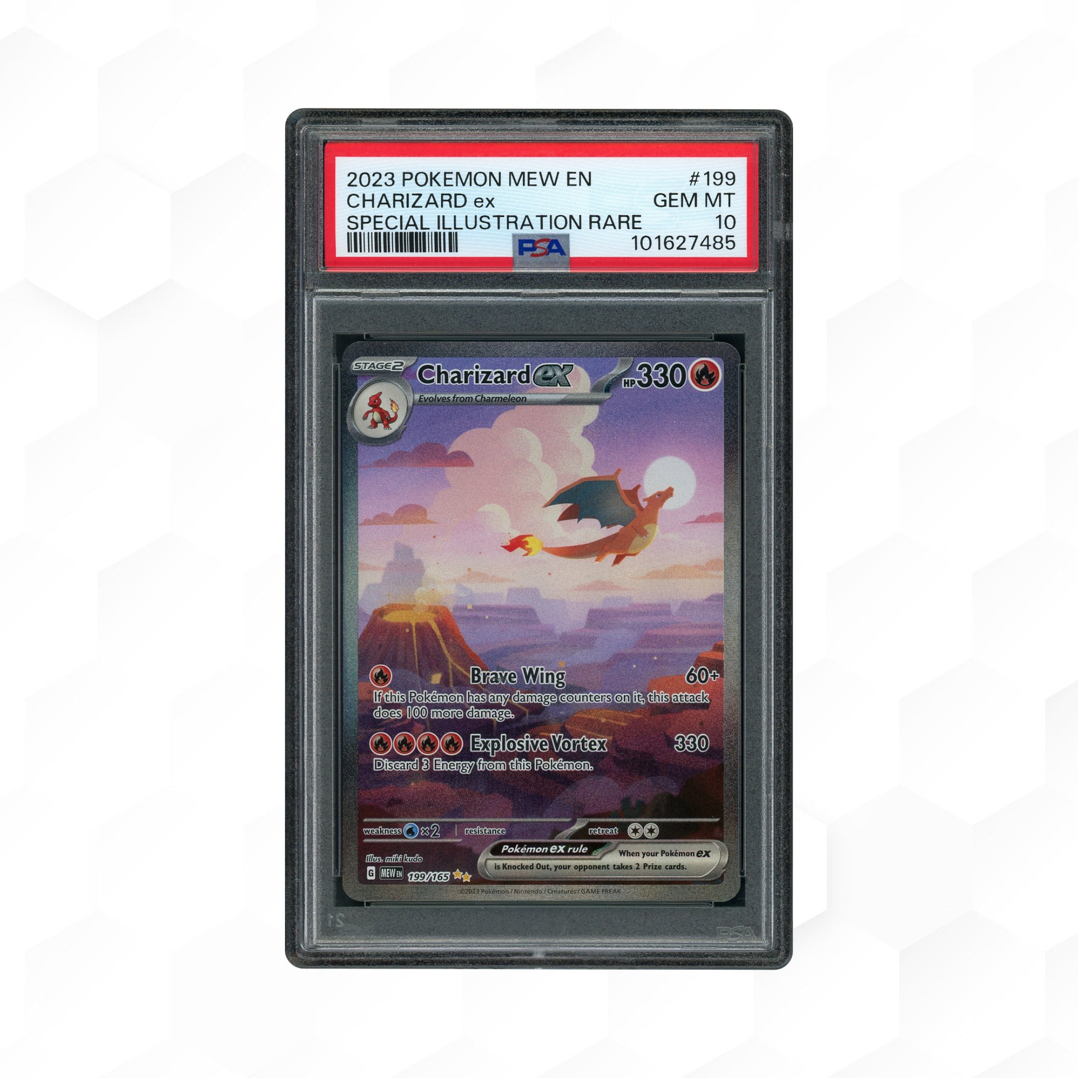 2023 Pokemon 151 Charizard EX #199 PSA 10