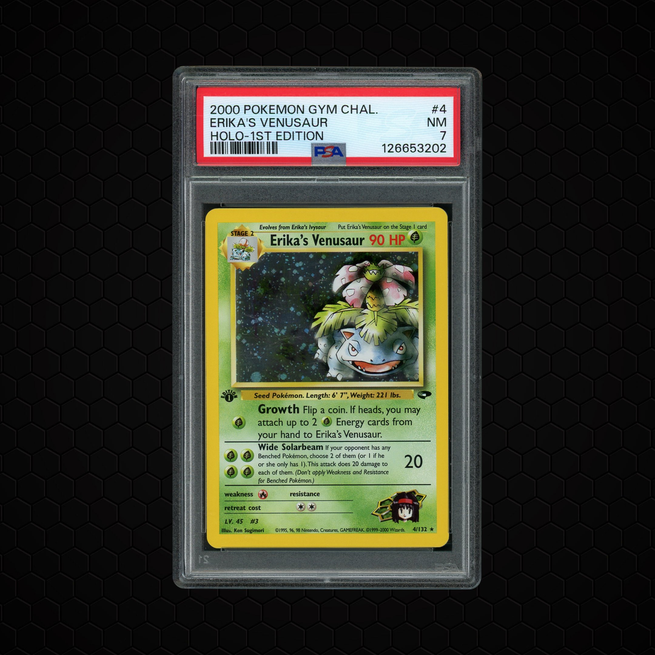 2000 Gym Challenge 1st Edition Erika's Venusaur #4 PSA 7