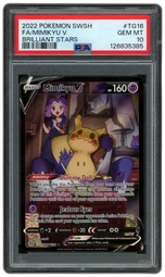 2022 Brilliant Stars Mimikyu V #TG16 PSA 10 on Beezie.