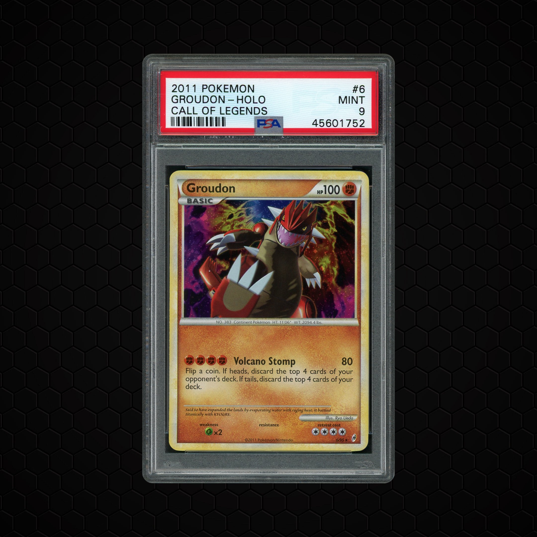 2011 Call of Legends Groudon #6 PSA 9