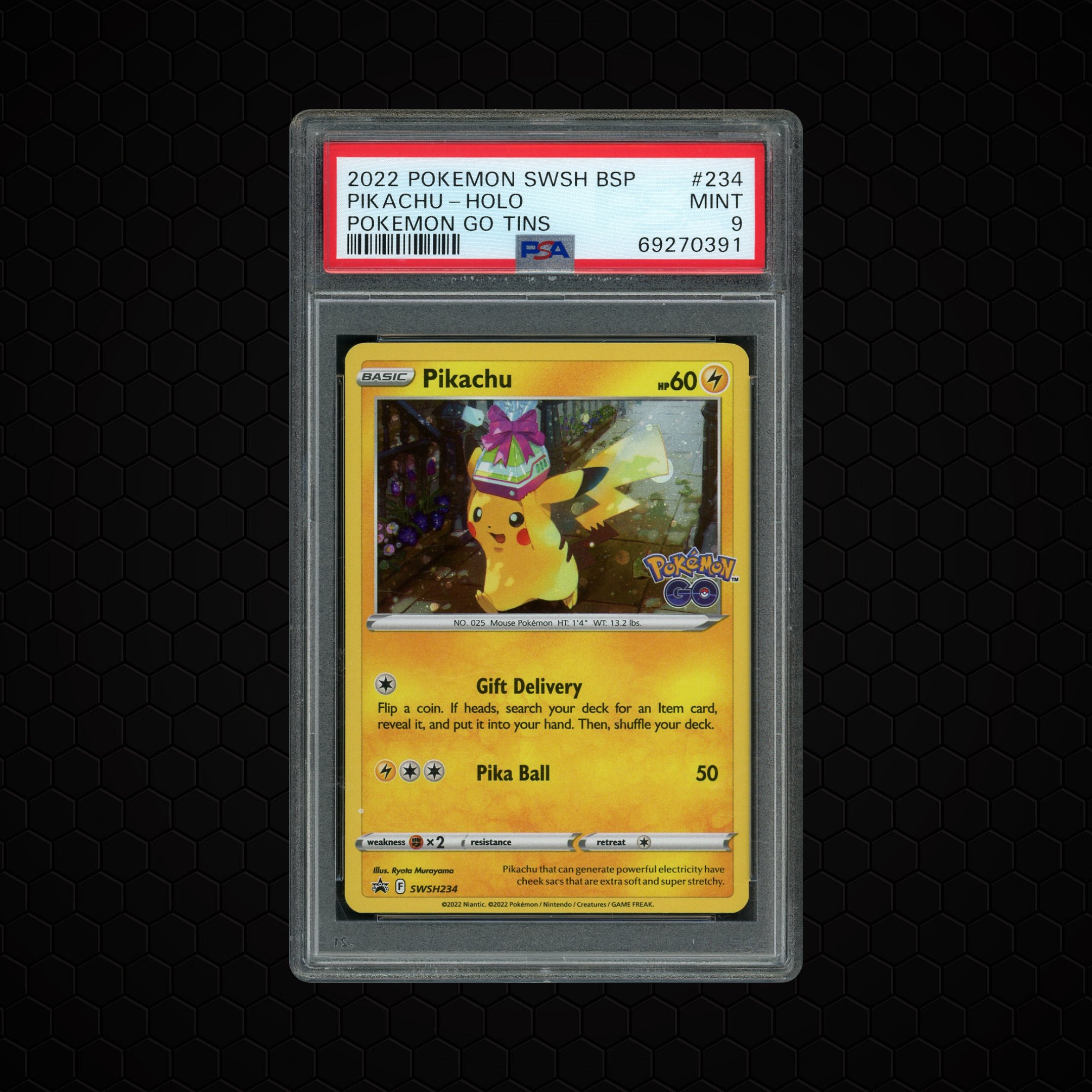 2022 Black Star Promo Pikachu #234 PSA 9