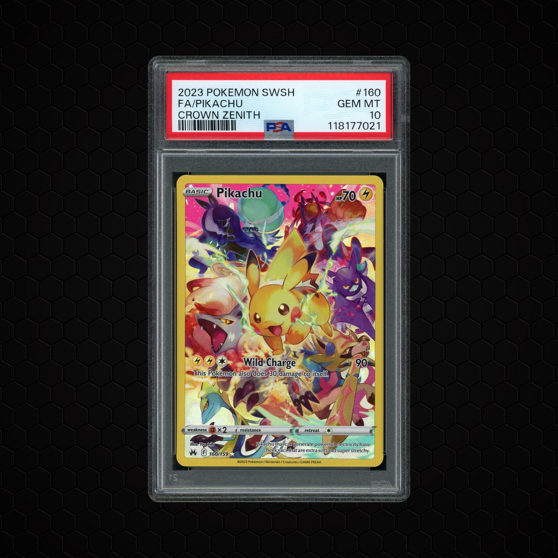 2023 Crown Zenith Pikachu #160 PSA 10
