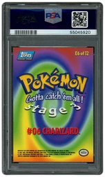 1999 Topps Charizard #6 #E6 PSA 10 on Beezie.