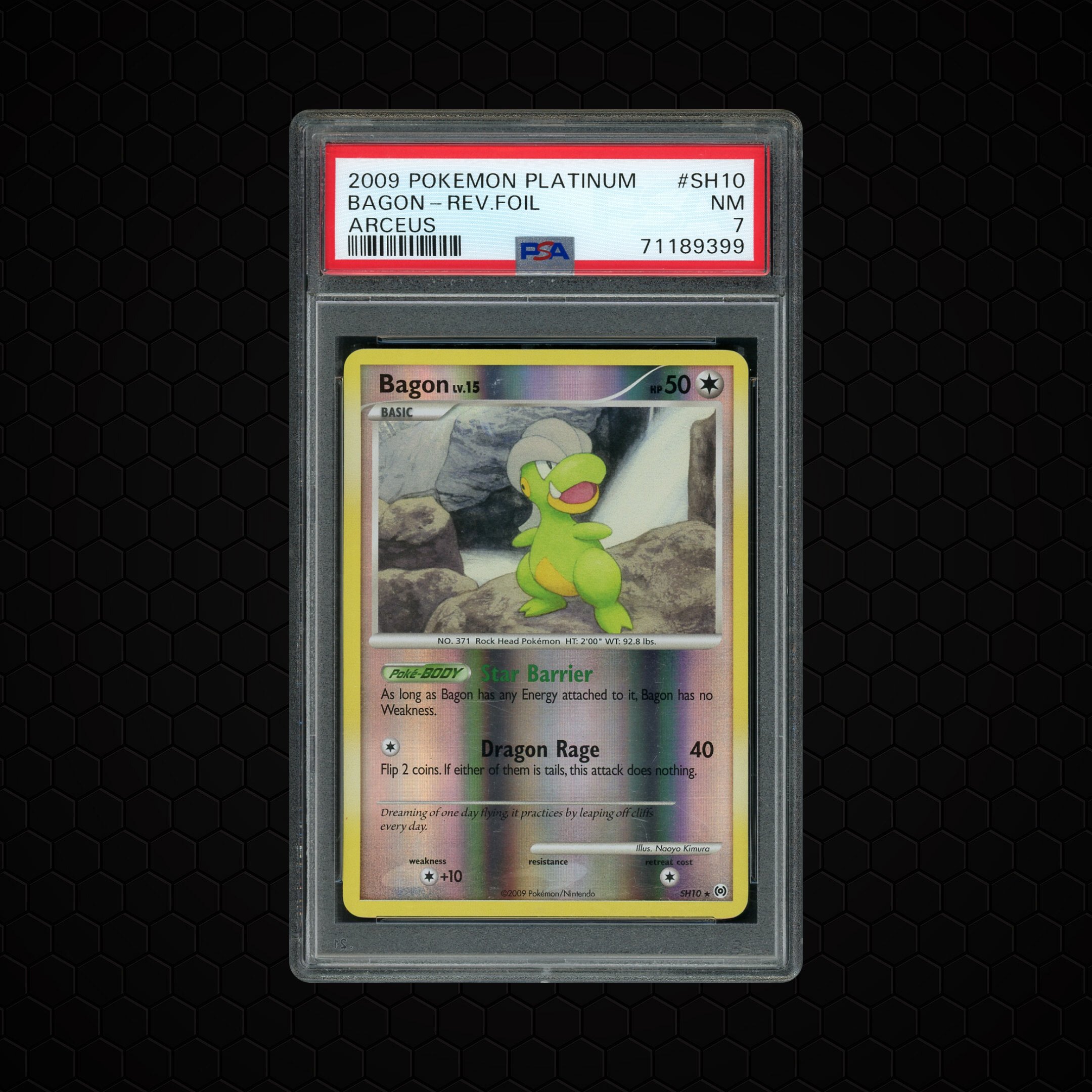 2009 Platinum Arceus Bagon #SH10 PSA 7