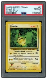 2000 Black Star Promo Pikachu #27 PSA 10 on Beezie.