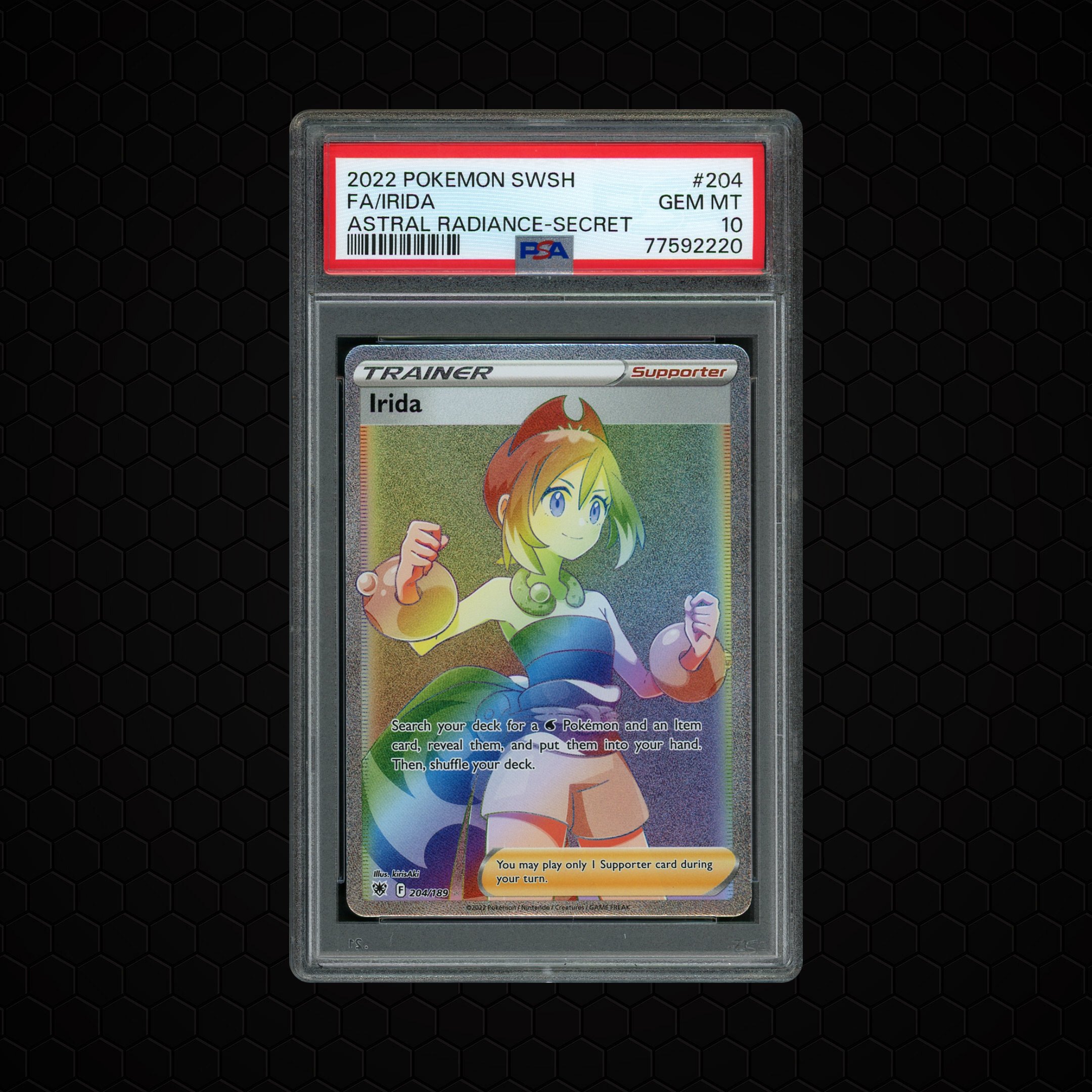 2022 Astral Radiance Irida #204 PSA 10