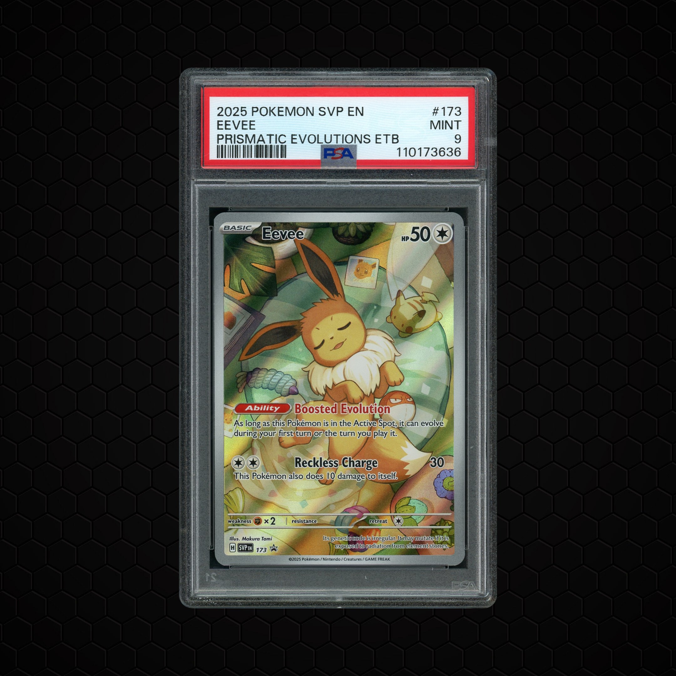 2025 Black Star Promo Eevee #173 PSA 9