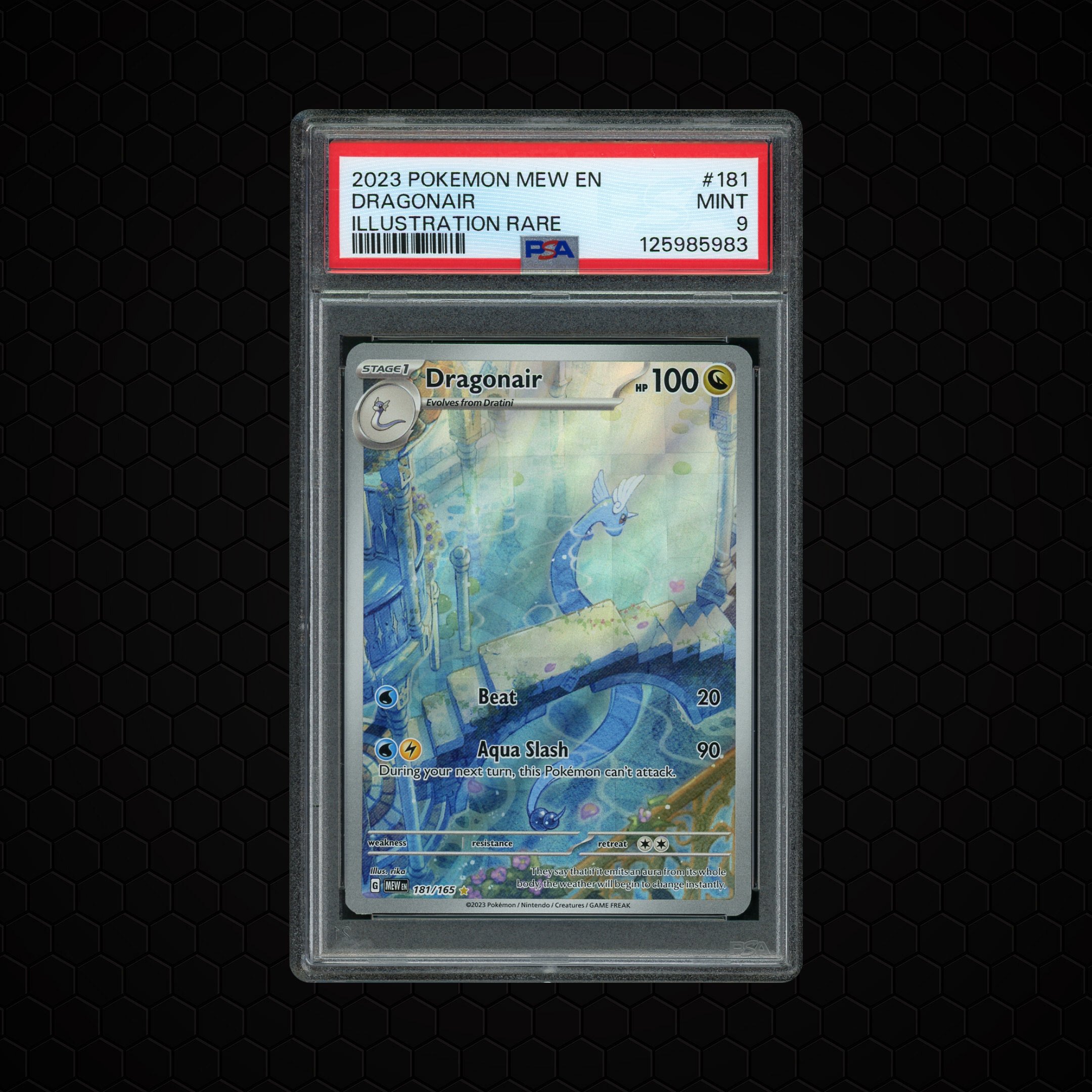 2023 Pokemon 151 Dragonair #181 PSA 9