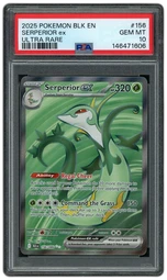 2025 Black Bolt Serperior EX #156 PSA 10 on Beezie.