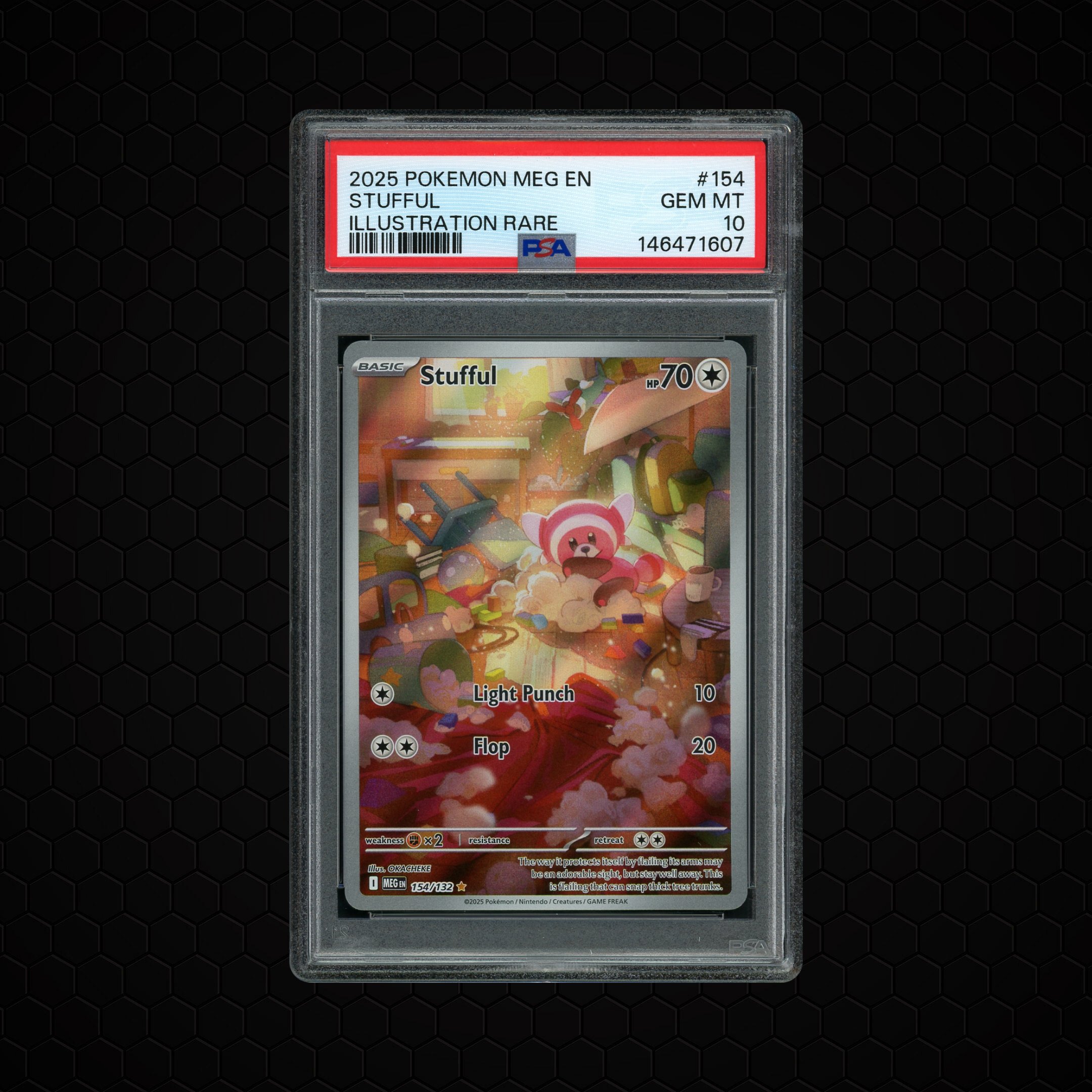 2025 Mega Evolution Stufful #154 PSA 10