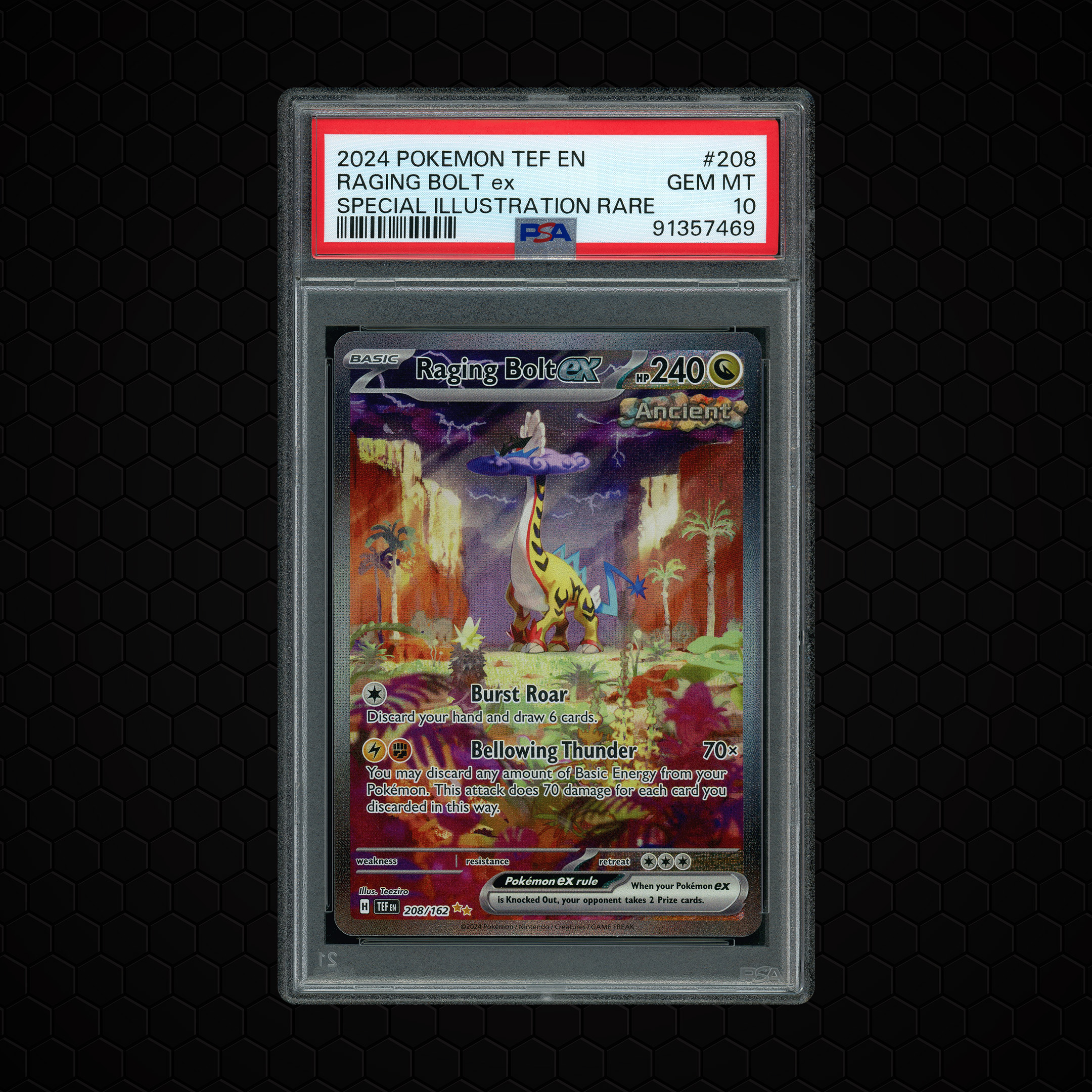 2024 Temporal Forces Raging Bolt EX #208 PSA 10