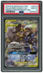 2019 Black Star Promo Lucario & Melmetal GX #SM192 PSA 10 on Beezie.