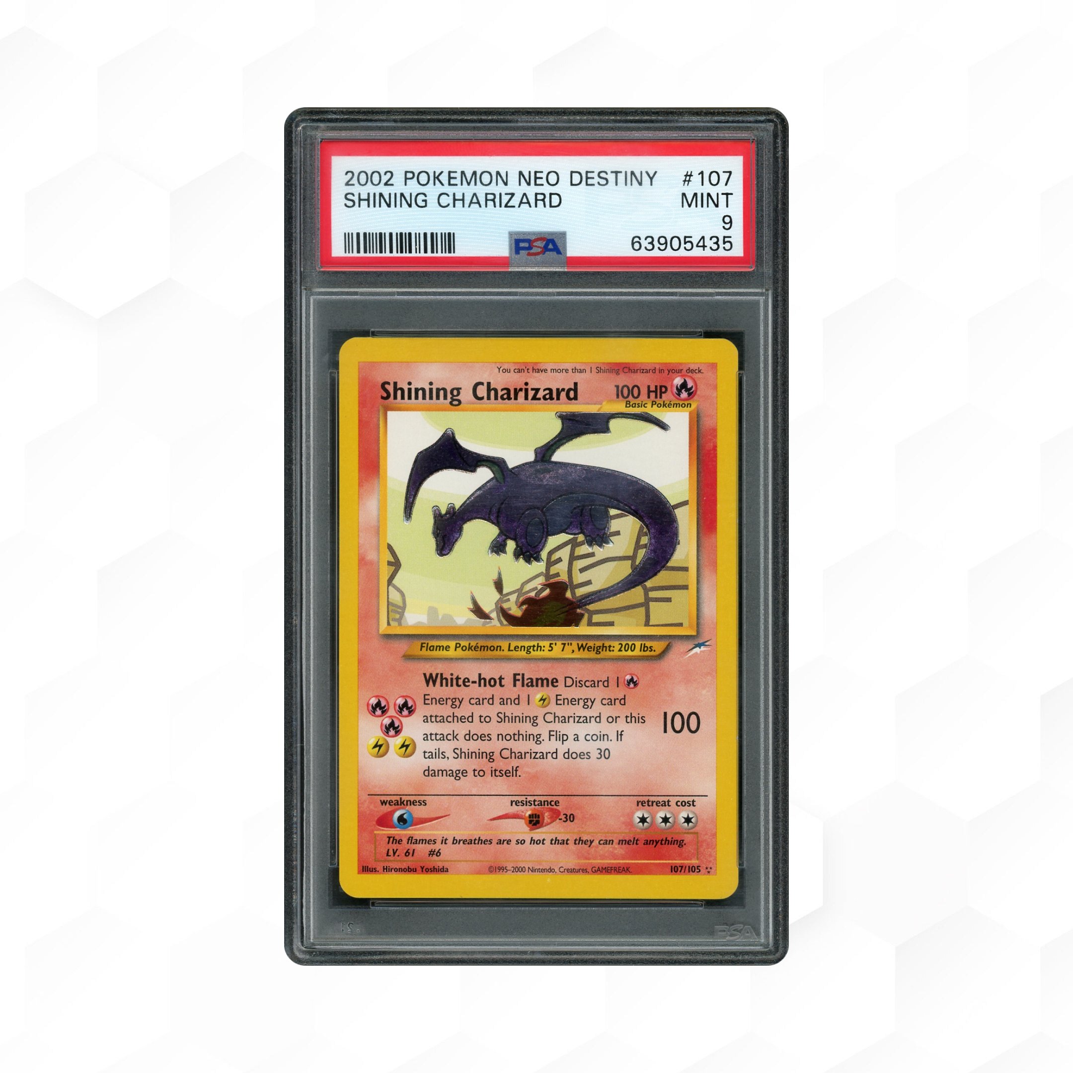 2002 Neo Destiny Shining Charizard #107 PSA 9