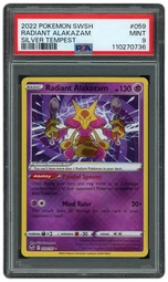 2022 Silver Tempest Radiant Alakazam #59 PSA 9 on Beezie.