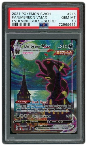 2021 Evolving Skies Umbreon VMAX #215 PSA 10