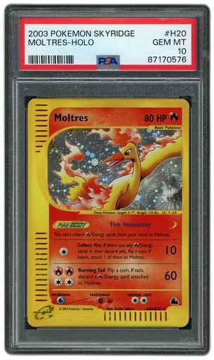 2003 Skyridge Moltres #H20 PSA 10