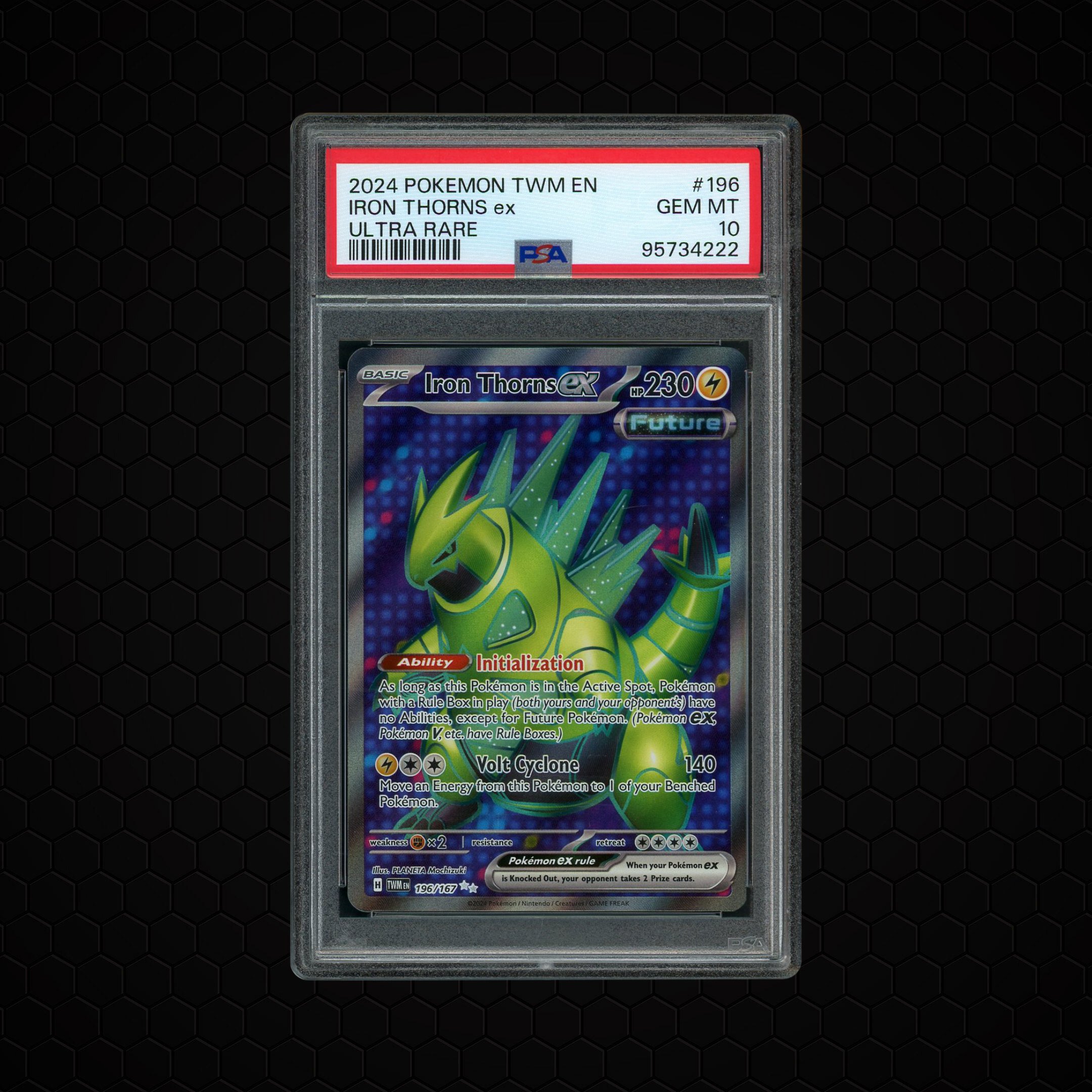 2024 Twilight Masquerade Iron Thorns EX #196 PSA 10
